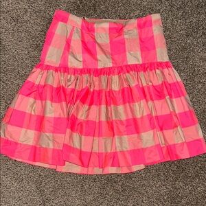 Vibrant Pink Pleated Bubble Skirt